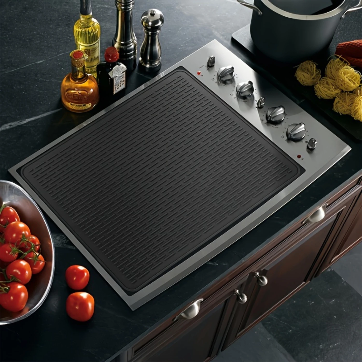 

Silicone Stove Cover Mat - 28"x20" Ceramic Stove Top Protector, Save Counters from Scratches