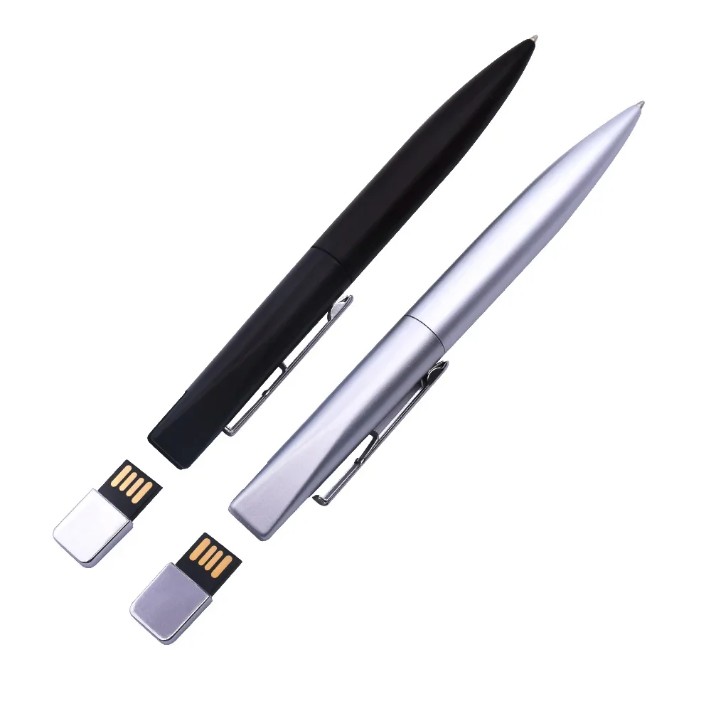Capacitor ball pen style usb flash drive 64gb 32gb chiavetta usb 16gb metal usb 2.0 pendrive custom logo business gift  gadget