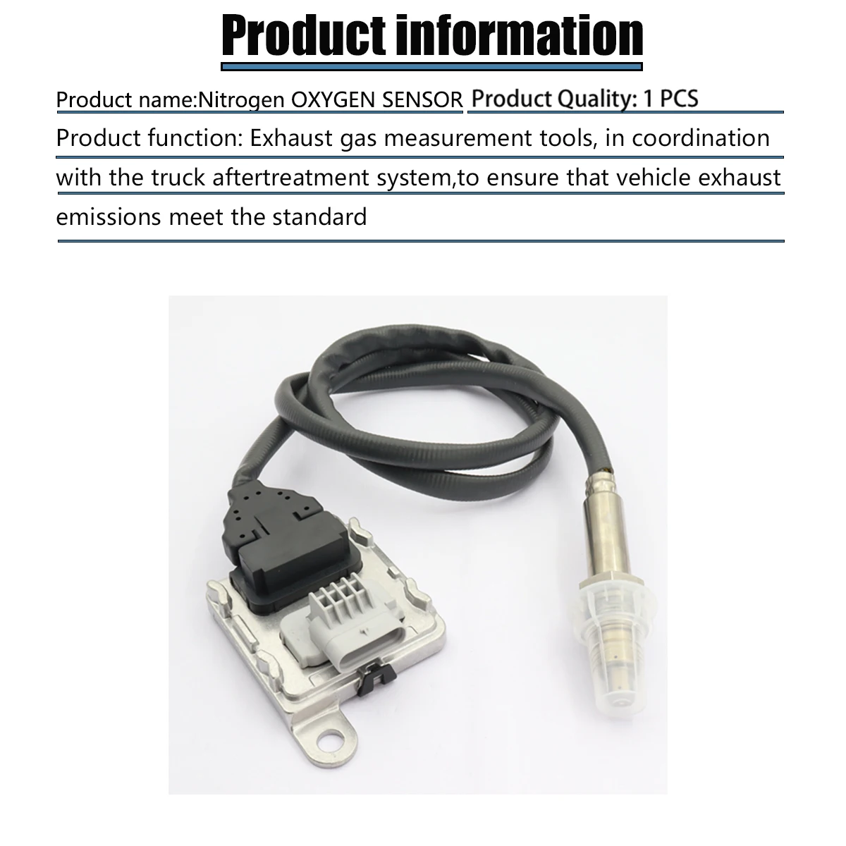 9675358480 Nitrogen Oxide Nox Sensor For PEUGEOT 2008 208 3008 308 5008 BOXER PARTNER 1.6 2.0 9678570780 5WK96746A 3637852