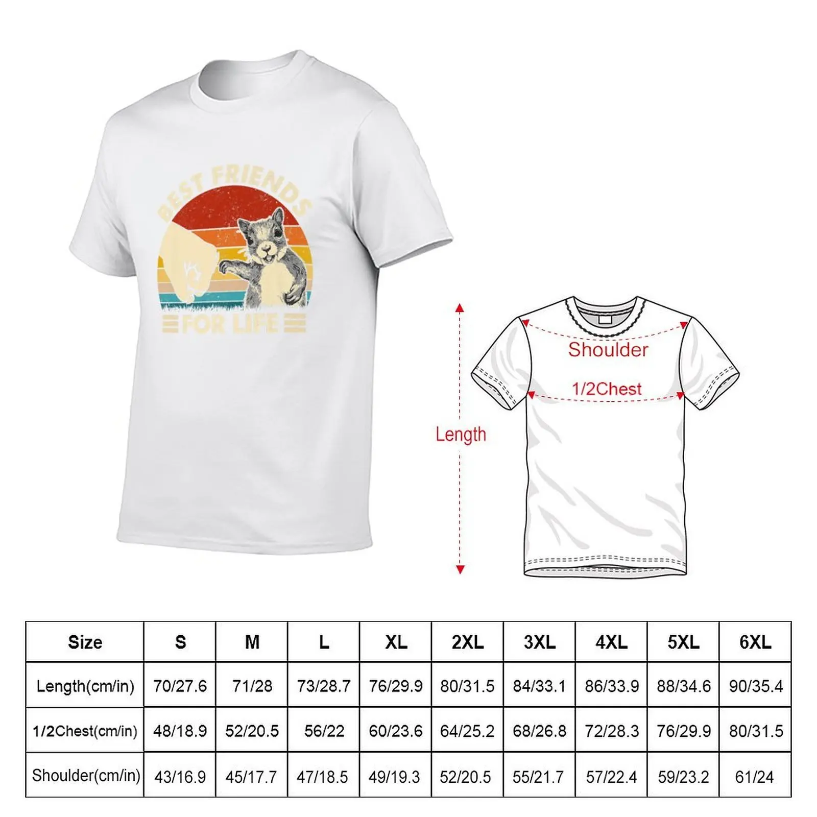 Retro Vintage Squirrel Best Friend For Life Fist Bump T-Shirt t shirts for man graphic tees t shirts designer T-Shirt