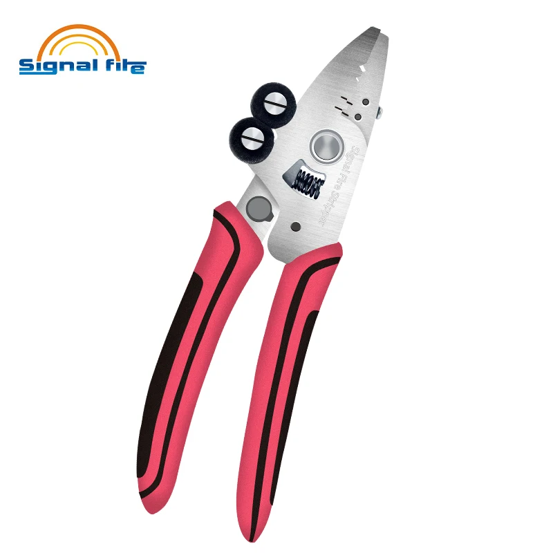 Free Shipping Signal Fire New 8 In 1 Optical Fiber Stripper Optic Miller Scissors Wire Pliers Zsq-08