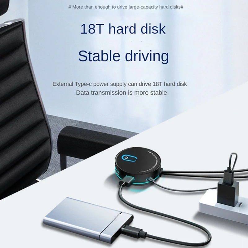 Computer Desktop Switch Internet Cafe Universal USB3.0 Home Desktop External Power Extension Button Durable ,Out USB With Audio