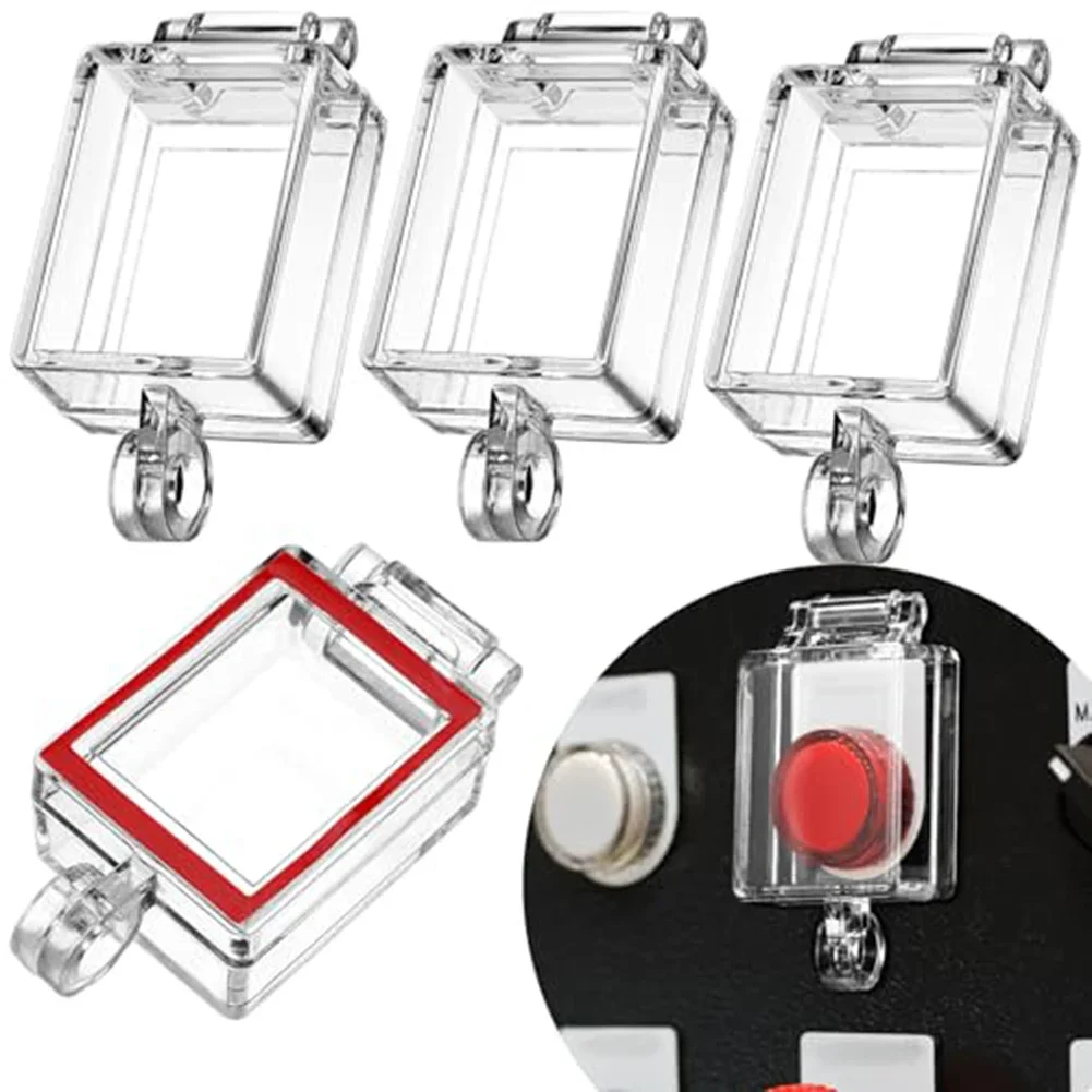 Dustproof Switch Button Cover Power Switch Cover Marine Cap Transparent Power Button Cover Accidental Touch Protection
