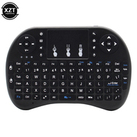 Backlit English Russian Arabic Spain Hebrew  2.4G Air Mouse Android TV Box PC i8 Mini Wireless Keyboard Remote Touchpad