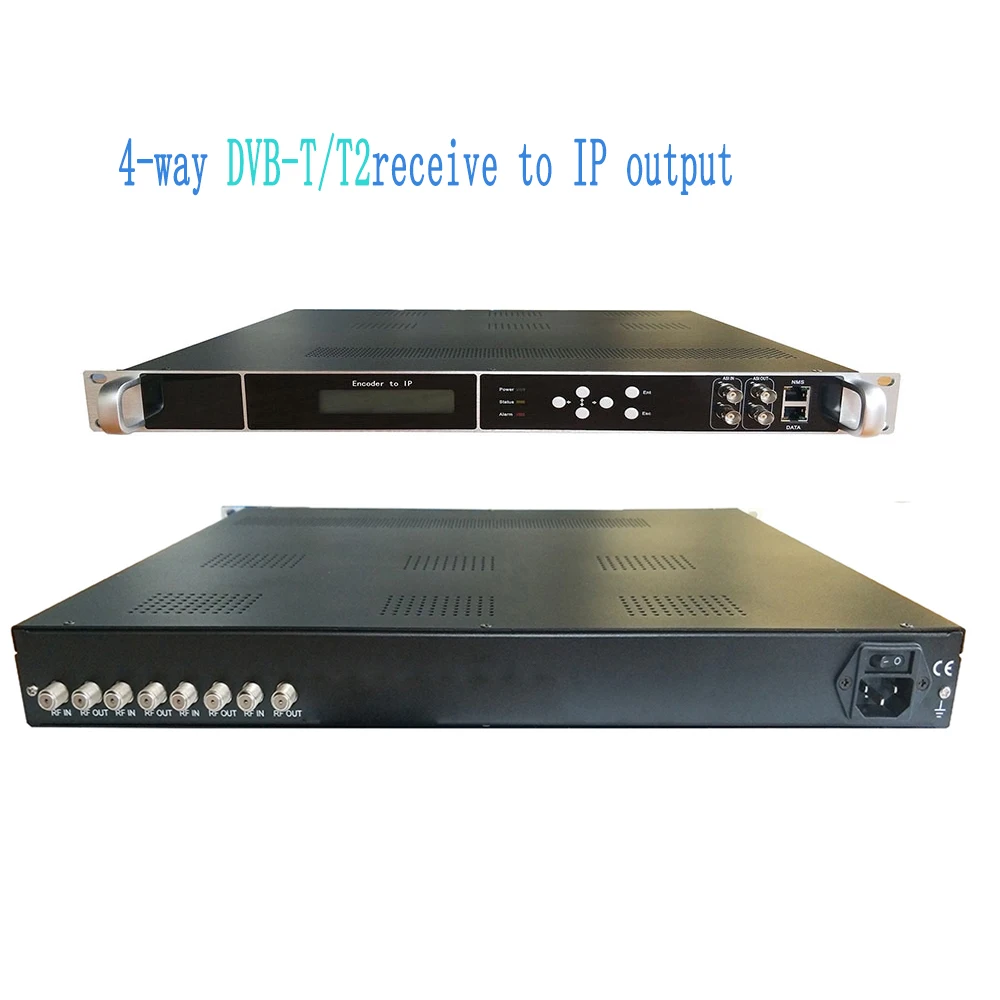 4-Channel Satellite DVB-S2 DVB-C DVB-T ATSC DTMBT ISDBT Tuner to IP Gateway for   Systems