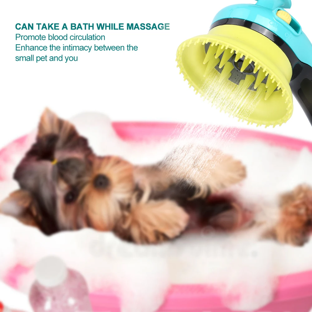 Pet Shower Head Bath Brush Dog Cat Bath Comb Pet Toiletries Accessories Sprinkler Wash Dog Shower Pet Bath Tool