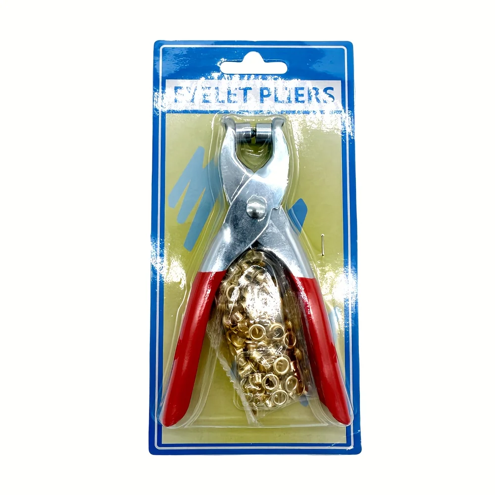 Chrome Plated Leather Crimping Pliers Set with 40Mm Crimping Holes - Hand Tool for Leather Crafts