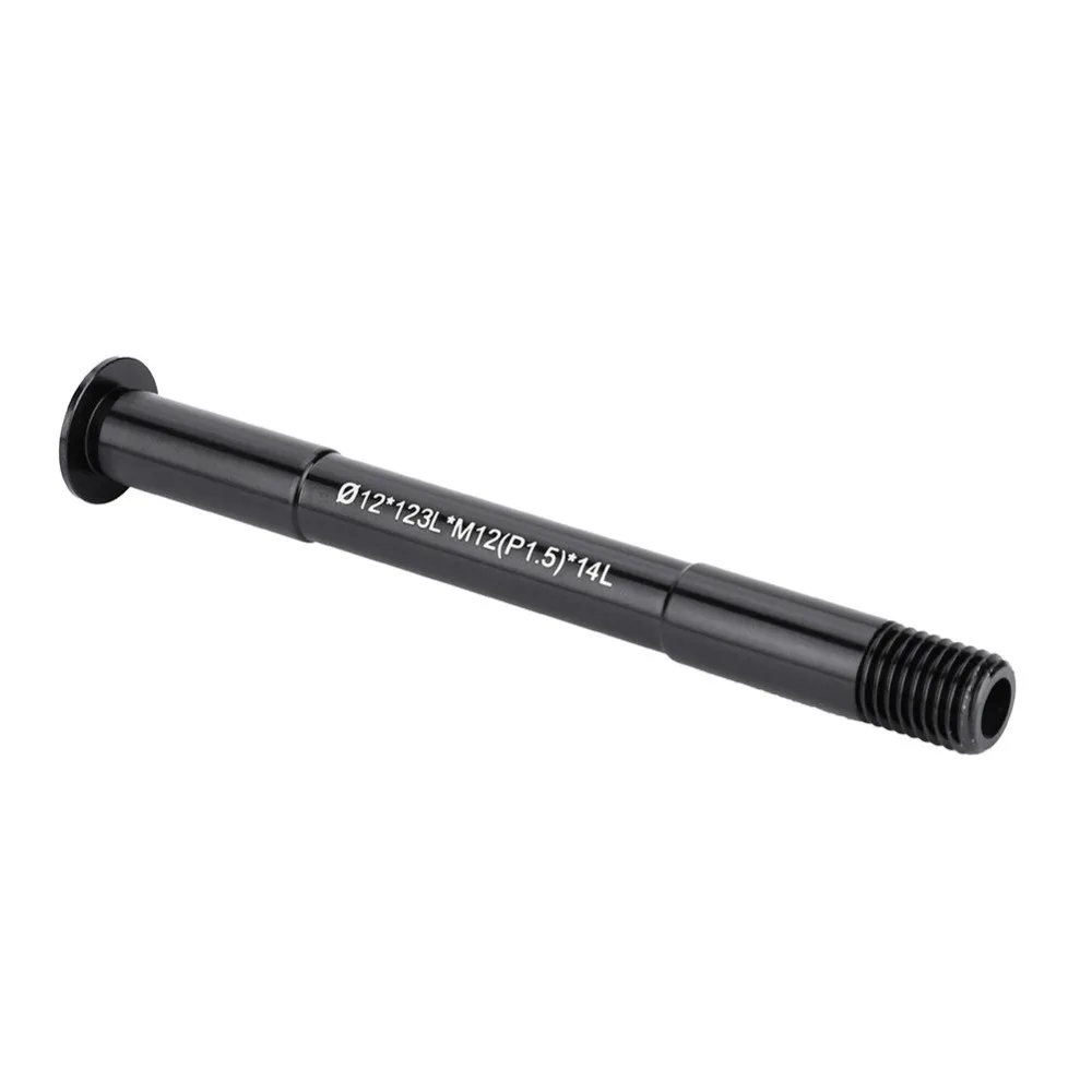 

Durable M12 X 1.5 Thread Bike Thru Axle Aluminium Alloy Black Front Hubs Lightweight Fork Thru Axle Bike Replacement