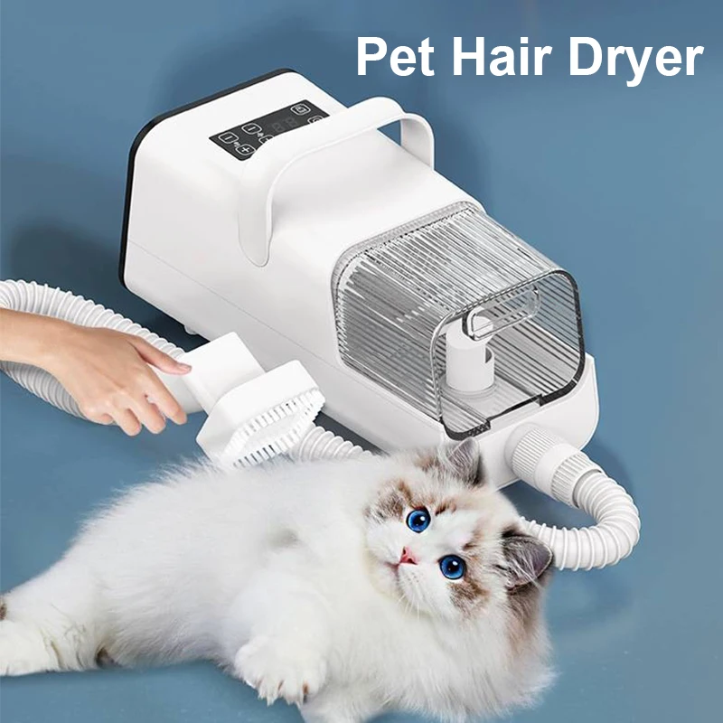 Pet Hair Dryer Drying Combing Removing Floating Hair Shearing Thinning Electric All-in-one Machine for Pet Cats Dog Hair Cutting