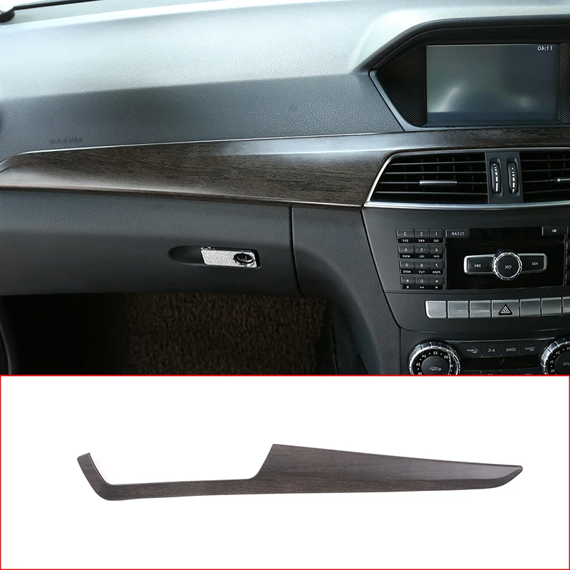 For Mercedes Benz C Class W204 2010-2013  Car Interior  ABS Center Console Protection Panel Cover Trim Accessories RHD