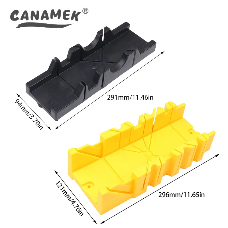 1Pc 45/90 Degree 1pcs Wood Cutting Clamping Miter Saw Box Woodworking Angle Cutting For Carpenter Gypsum Oblique Cutting Tool