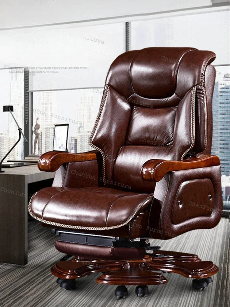 Luxurious Design Office Chair Leather Massage Work Boss Gaming Chair Executive Bedroom Sillas De Oficina Office Furniture