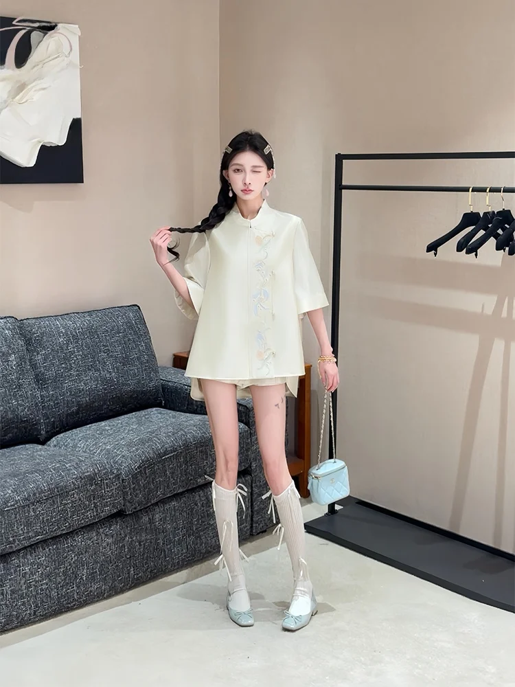 

Оригинальный новый китайский комплект PITAO: вышитая куртка и юбка с узором K, повседневный модный наряд для женщин на весну-лето