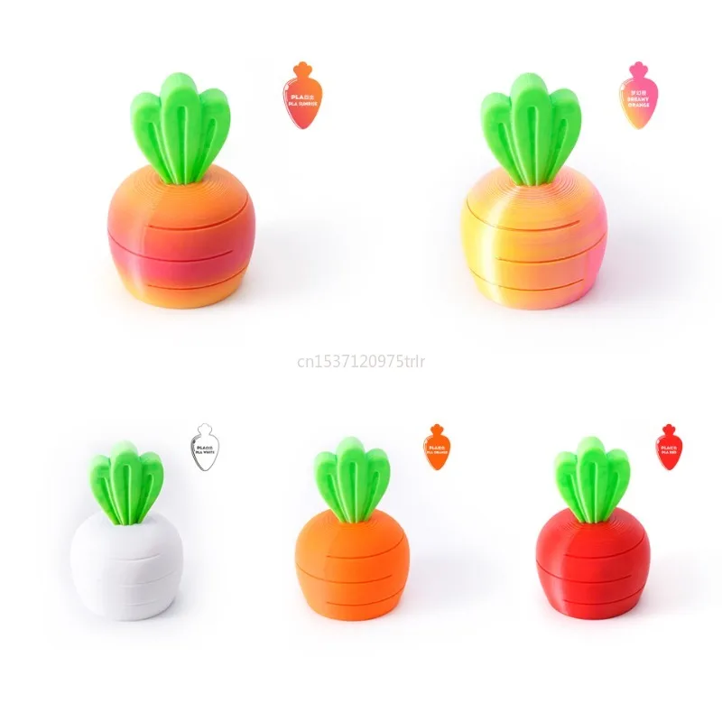 3D-geprint kleurrijk wortelmodel Schaalbaar uitpakken Speelgoed Desktopdecoraties voor kinderen Geschenken Schoolreizen en thuisgeschenken 2025