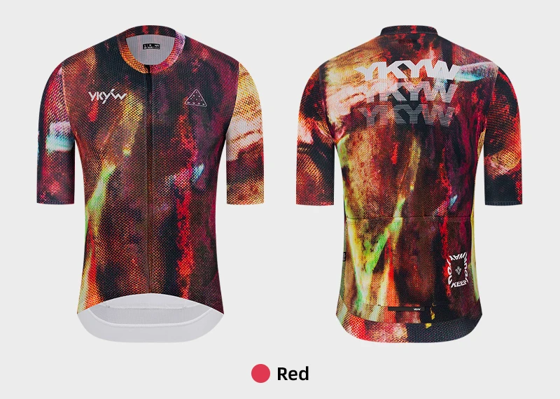 YKYWBIKE 2026 Herren Radtrikot Kurzarm Sommer Rennrad Kurzes Shirt Fahrrad-Oberteil Trikot MTB Maillot Ciclismo Bekleidung – Detail 13