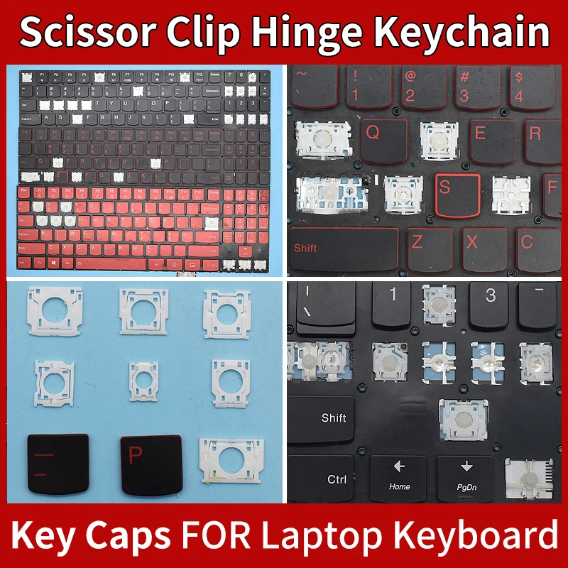 Ersatz Keycap Key Cap & Scheren clip & Scharnier für Lenovo 15 14 R720 Y7000 Y50 Y40 Y520 Y7000p Y50P-70 Y720 R720-15IKB Tastatur