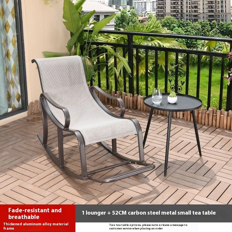 الحديثة في الهواء الطلق الترفيه كرسي كرسي متأرجح الحديد مسند الظهر وسائد إمالة المنزل فناء حديقة شرفة المسنين قيلولة هزاز #4