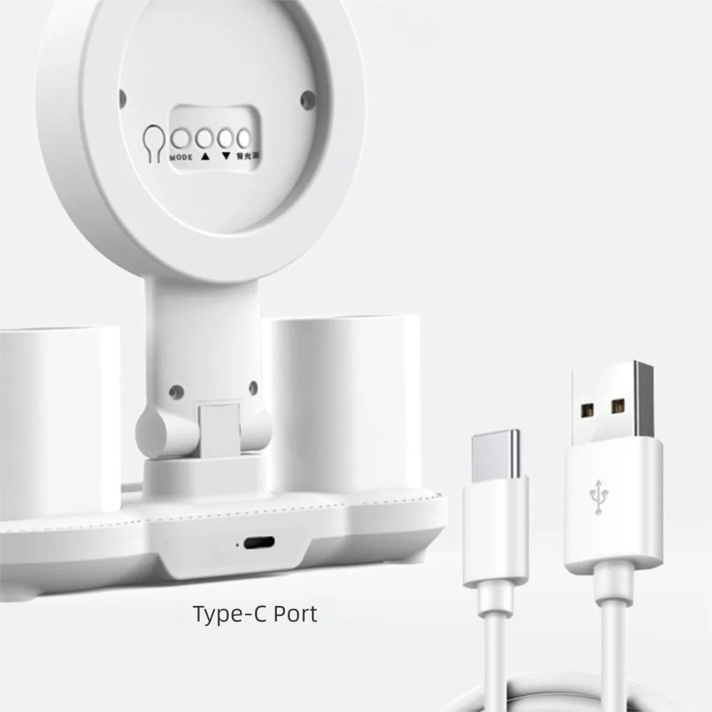 3 Colors LED Table Lamp Touch Dimming Eye Protection Tabletop Reading Lamp Energy-Efficient USB Led Bedside Lamp