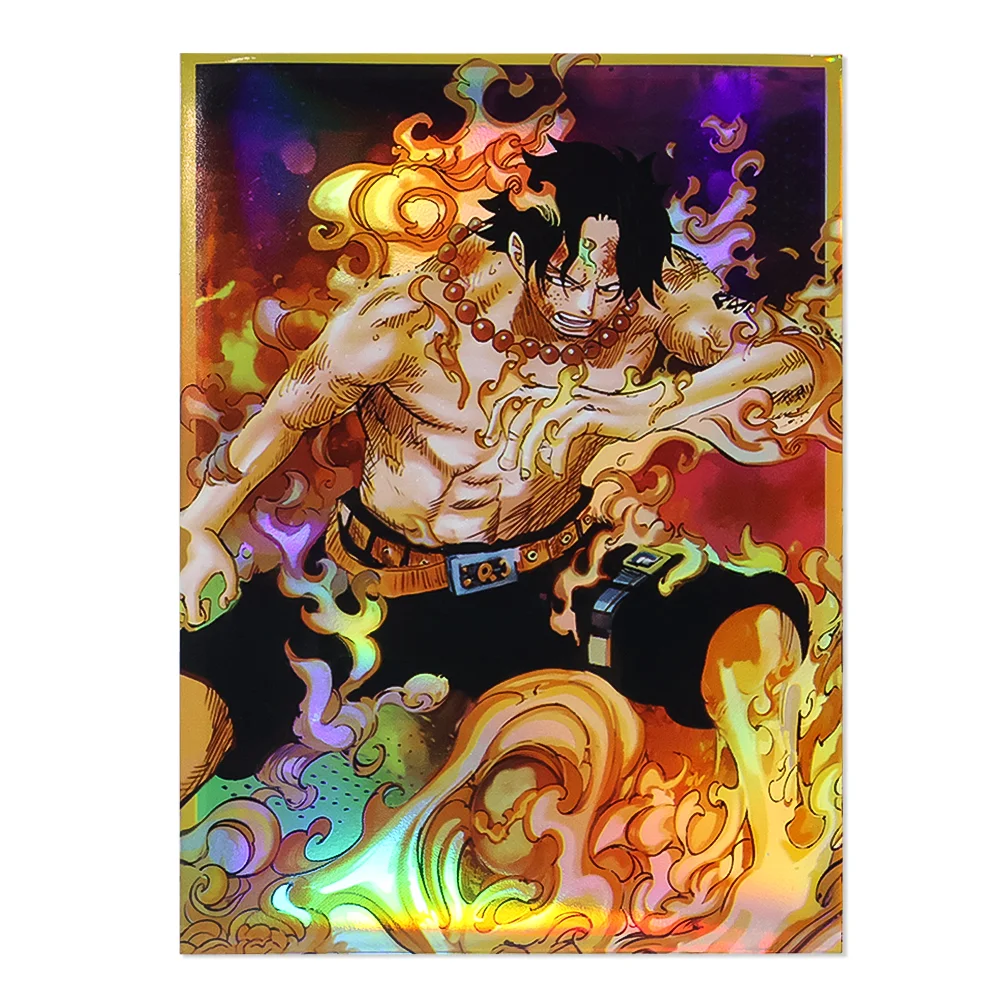 

60PCS 67x92mm Hologram Standard Size Cartoon Anime Card Sleeves for Top Loading Board Game Card Protector for PTCG/MGT/OPCG Card