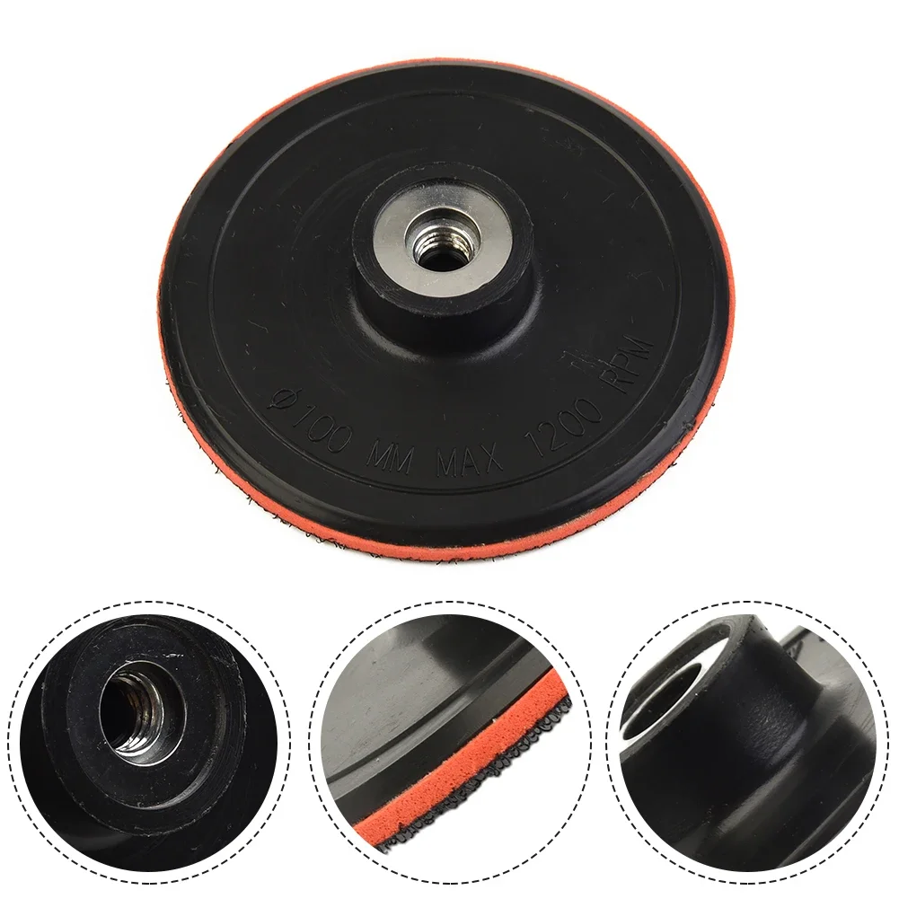 75mm/3inch 100mm/4inch 125mm/5inchHook And Loop Backing Pad Sanding Holder Disc Polishing Backer Plate Drill Rod For Polisher Gr