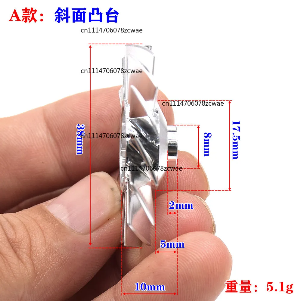 For 40mm High Speed Ducted Fan Blade Repair Parts CNC 38mm Aluminum Impeller 4mm Inner Hole