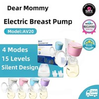 Intelligent Electric Portable Breast Pump Silent Design BPA-Free with LED Display 4 Modes 15 Levels Adjustable Breastfeeding