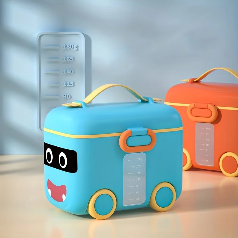 New Colorful Car-shape Baby Formula Dispenser, Milk Powder Container, Baby Food Storage Box, Snack Box