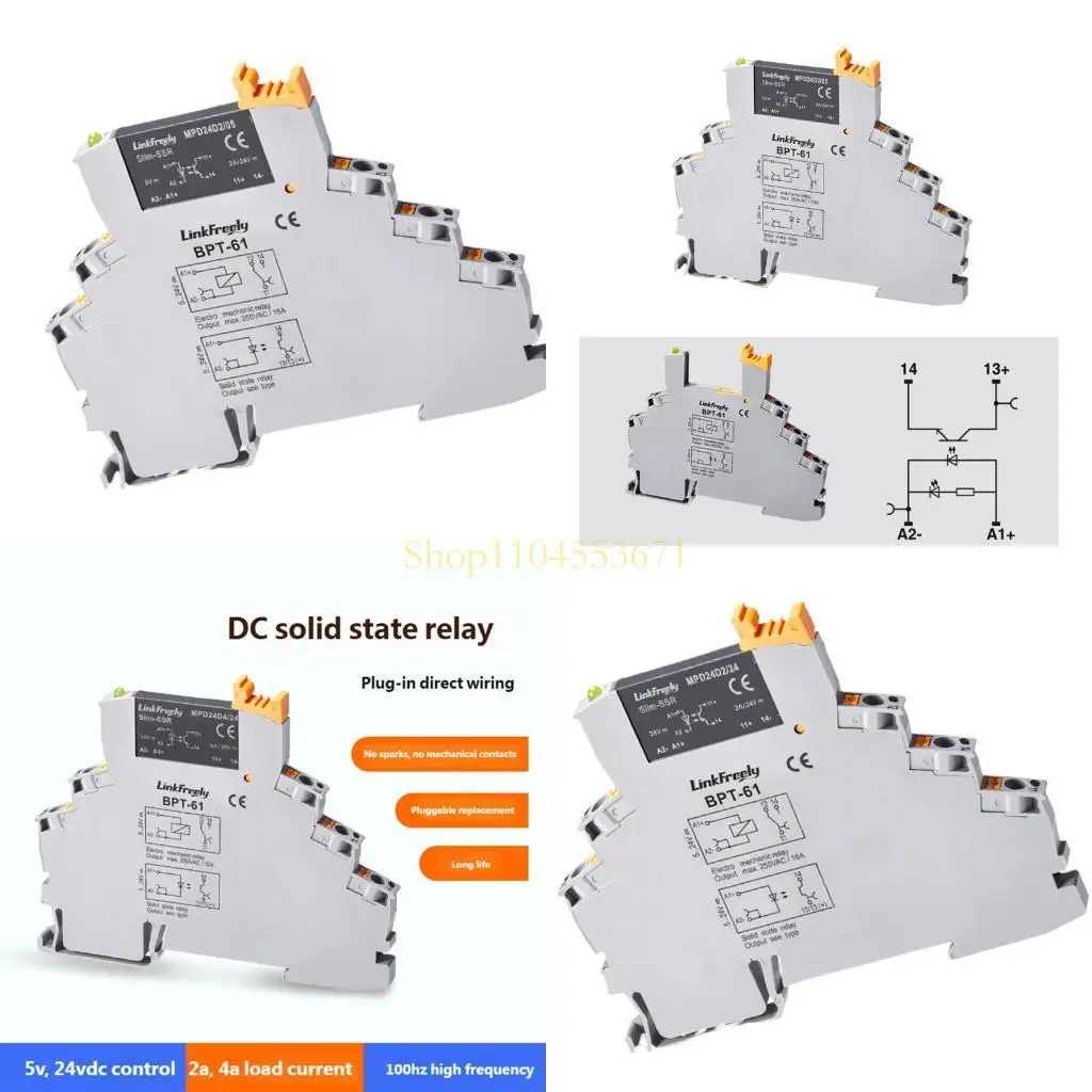 Best Seller Thin States Relays Module 100Hz Response for Sensors Load Control Quiet Use