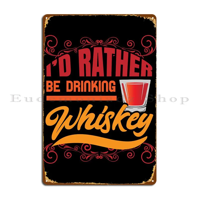 Whiskey Scotch Bourbon Metal Signs Garage Wall Decor Wall Cave Personalized Cinema Tin Sign Poster