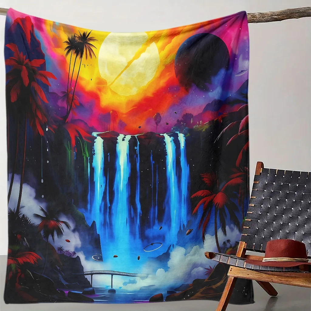 قطعة واحدة من بطانية الفانيلا المبطنة مناسبة لمفرش السرير لجميع المواسم - غطاء سرير ناعم مسامي مع خياطة مبطنة، غسيل آلي #6