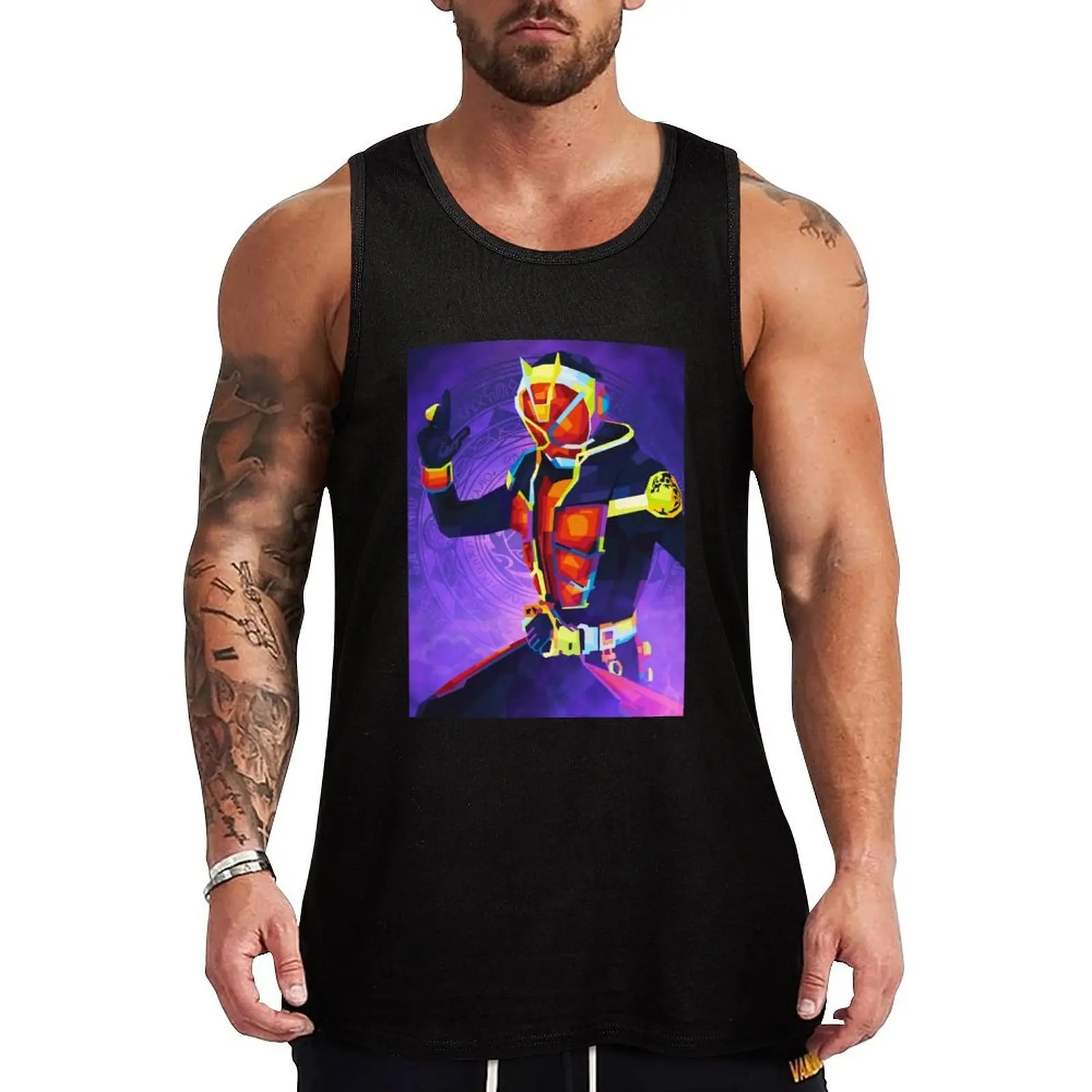 Kamen Rider Wizard Tank Top Daily Loose Tank Top Casual Sleeveless Summer Wear