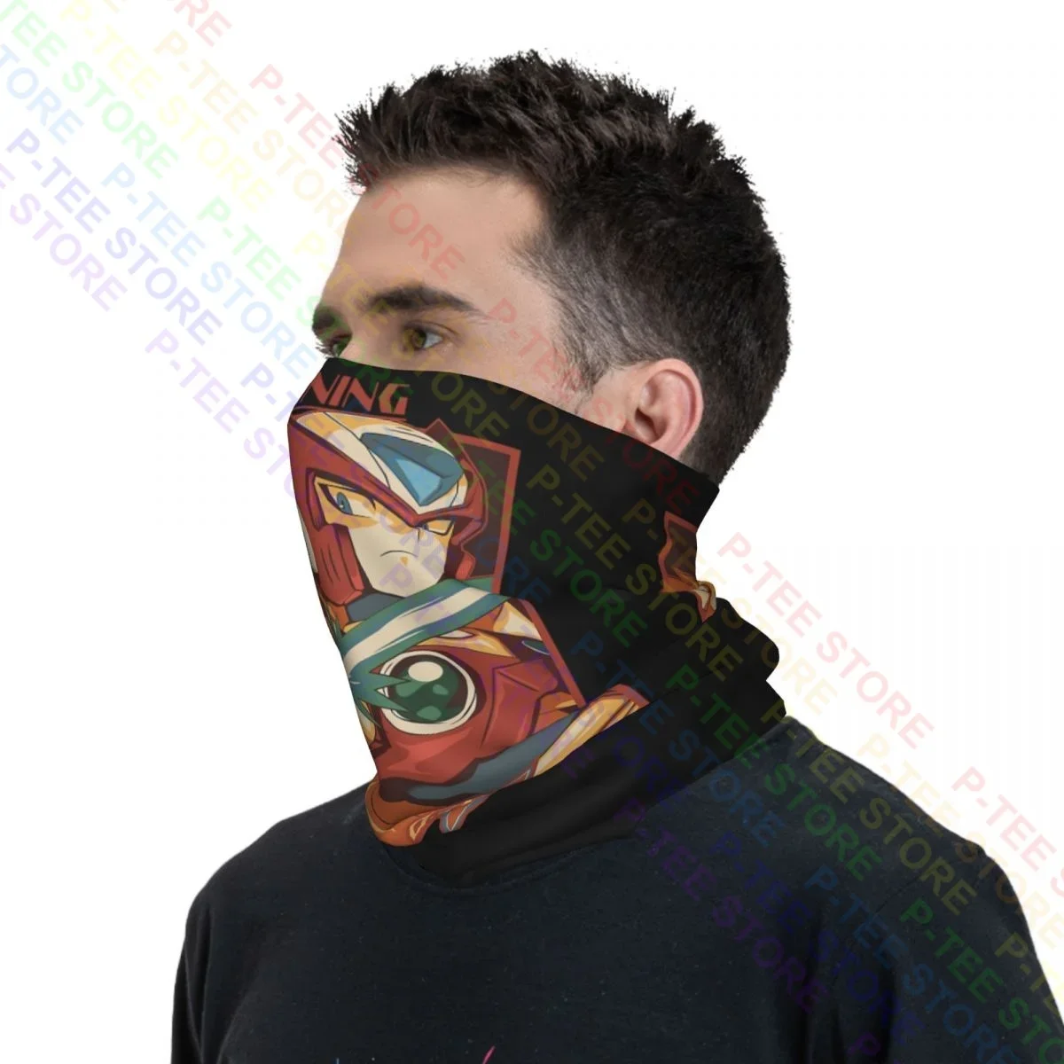 Zero Maverick Hunter Rockman X Megaman X Neck Gaiter Bandana Scarf Face Mask Simple Quick Dry Breathable