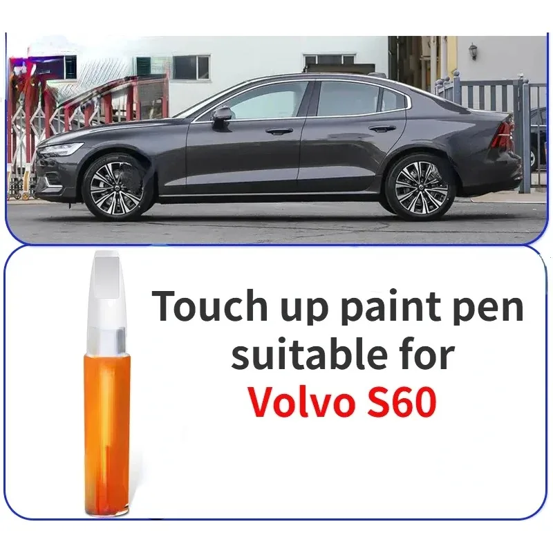 

Ручка для ретуши, подходящая для ремонта краски Volvo S60, кристально-белая жемчужно-белая ракушка, серо-синяя, оригинальная автомобильная краска, царапины