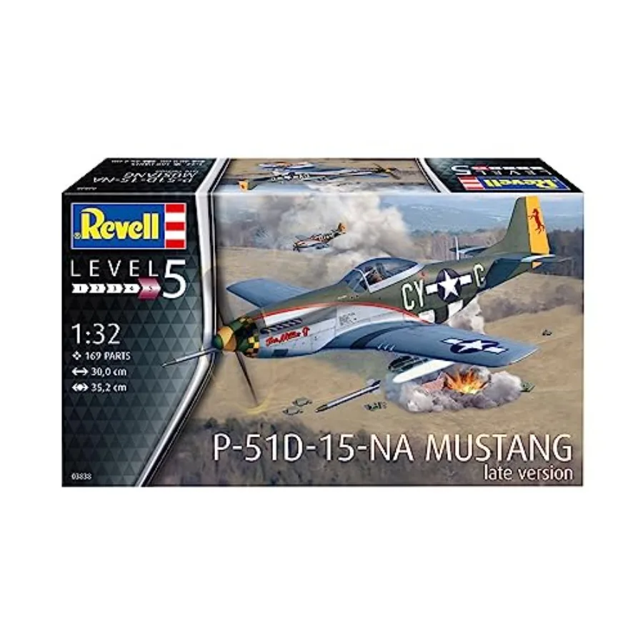 03838 P-51D-15-NA Mustang Late Version 1:32 Scale Unbuilt/Unpainted Plastic Model Kit