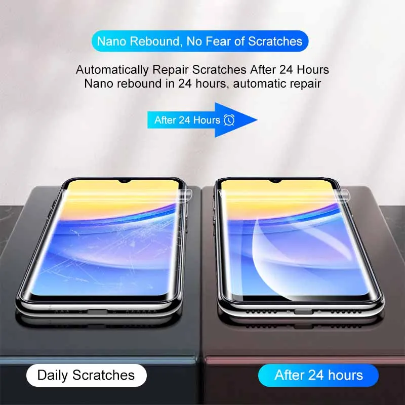 Filme dianteiro e traseiro do hidrogel para a galáxia de Samsung, película protetora da câmera, A55, A35, A25, A15, 5G, A15, A15A, 4G, 5G