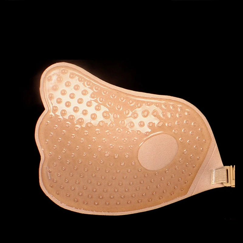 Nipple Cover Invisible Bra Push Up Silicone Bra for Wedding Sticky Reusable with Transparent Straps Backless Bikini Lingerie