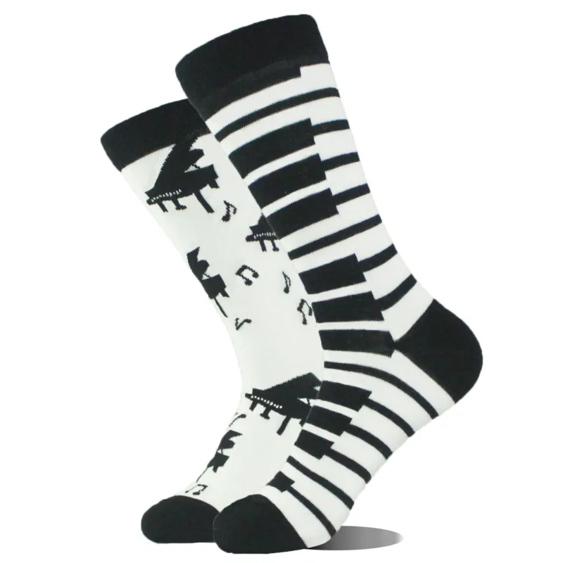 Creative Irregular AB Style Women Men  Fashion Personality Street Fashion Giraffe Duck Sheep Airplane Print Socks