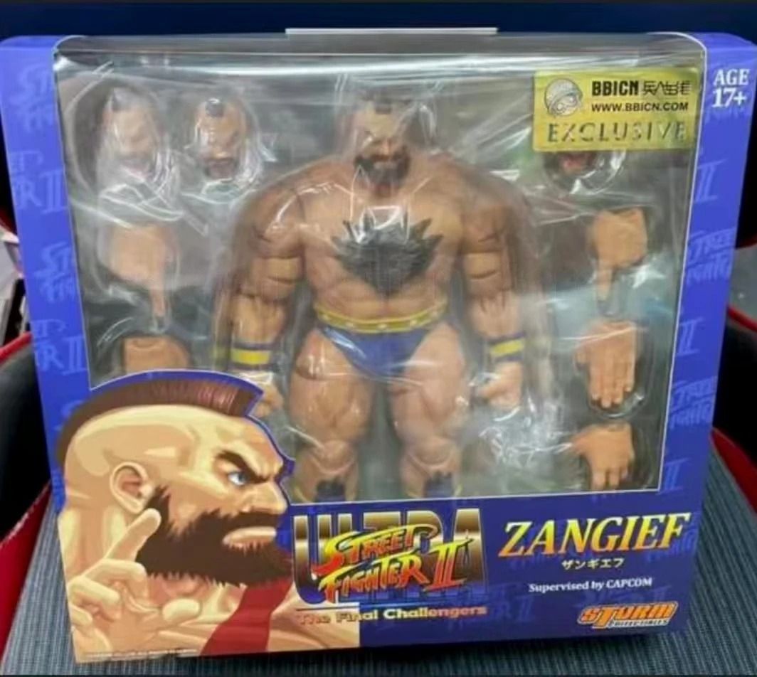 

【Оригинал】Storm Toys Ultra Street Fighter II The Final Challengers Zangief Красный, синий, зеленый и серый вариант 1/12 Игрушка-фигурка