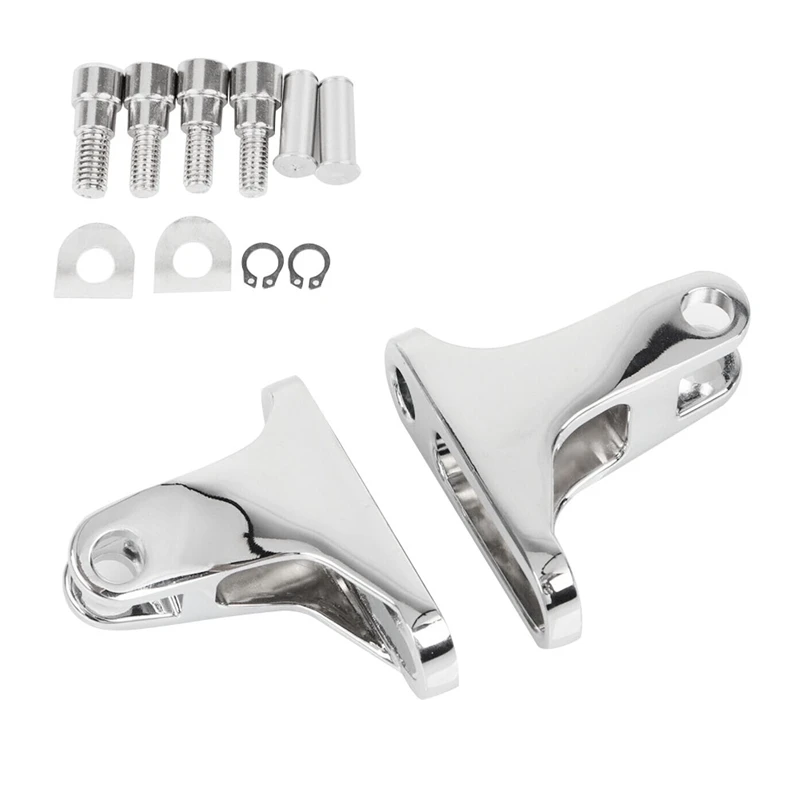 Chrome Rear Passenger Mini Foot Peg Mount Kit For  Electra Road Glide King 93UP Replacement Parts