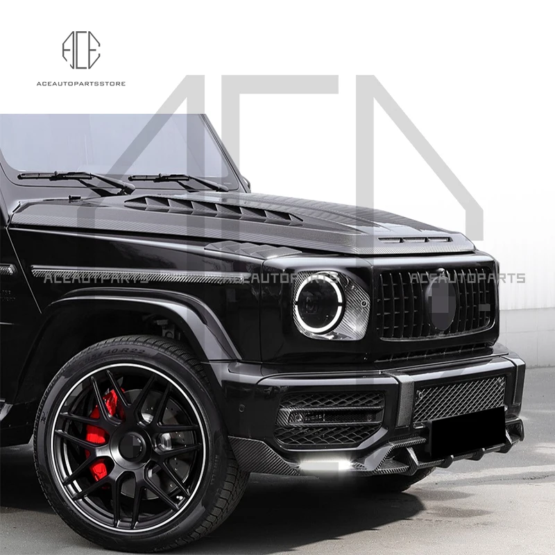 Real Carbon Fiber Side Fender Vent Trims Cover For Mercedes-Benz G Class W464 G550 G63