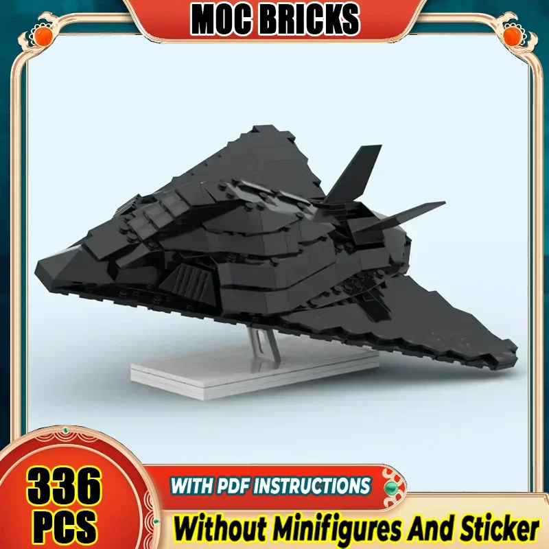 

Строительные блоки Moc, военная серия F-117, модель Nighthawk, технология, истребитель, кирпичи, сделай сам, сборка, реактивный самолет, игрушки, подарки