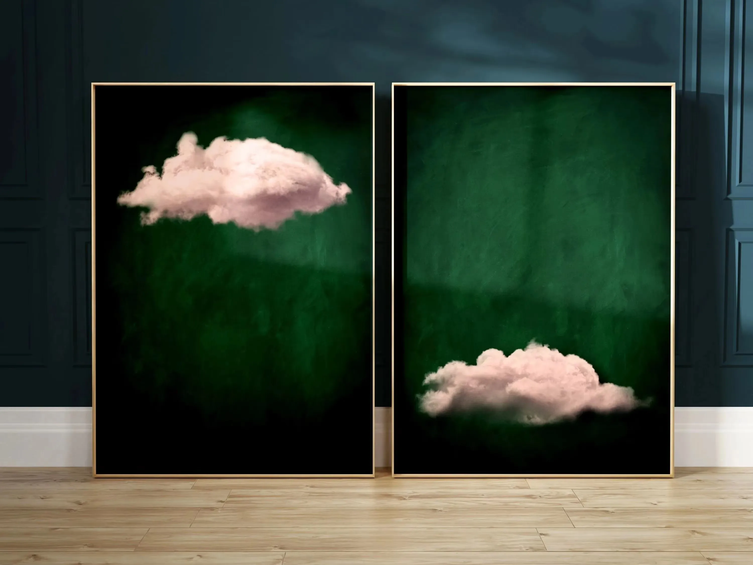 Abstraktes blaues Wolken-Wandkunst-Poster, minimalistischer Himmel, maximale Kompromise, Leinwanddruck für moderne Wohnzimmer- und Heimdekoration, Geschenke