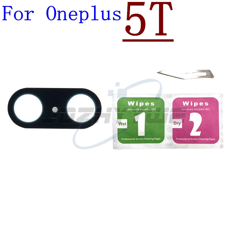 2PCS Original Back Rear Camera Glass Lens With Sticker For Oneplus 5 5T 6 6T 7 7T 8 8T 9 10 Pro 9R 9RT ACE Nord CE N100 + Tools