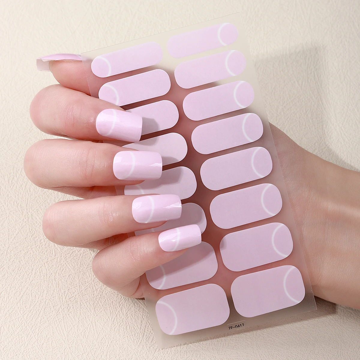 16 Tips Franse Nagellak Strips Langdurige Eenvoudige Effen Kleur Volledige Nail Wraps Zelfklevende Slider DIY manicure Decoratie