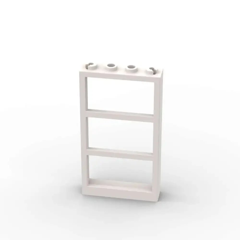 MOC 10 STKS Deel Bricks 57894 Venster 1x4x6 Bouwstenen Onderdelen Set Met 3 Panes Huis Monteren DIY Speelgoed Kinderen Verjaardagscadeautjes