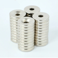 10PCS 15X3-4 N52 Iman Powerful Neodymium Fishing Magnet Cube Round With Hole Imanix Imas Magnetic Brackets Solder Magnetize