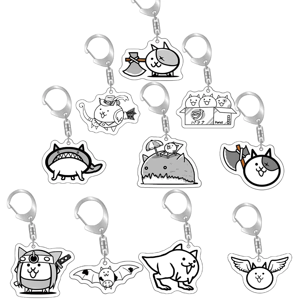 

Game Battle Cats Wiki 6cm Acrylic Keychain Cute&quirky Backpack Ornamentation Accessories Gift Birthday Presents