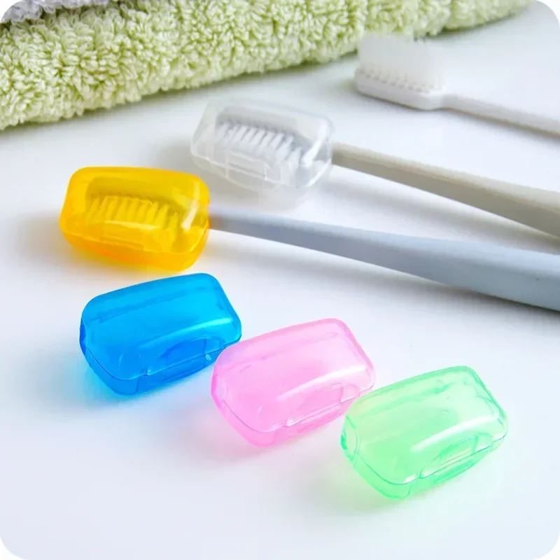 5pcs Portable Toothbrush Head Protective Cover Dustproof Head Cover Toothbrush Head Protective Case For Travel Hiking Camping