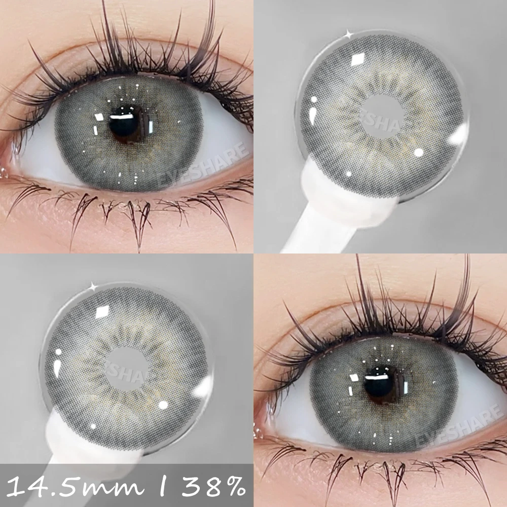 EYESHARE 1Pair Colored Contact Lenses for Eyes Blue Eye Contacts Natural Gray Pupils Brown Contacts Green Lenses Eye Contacts