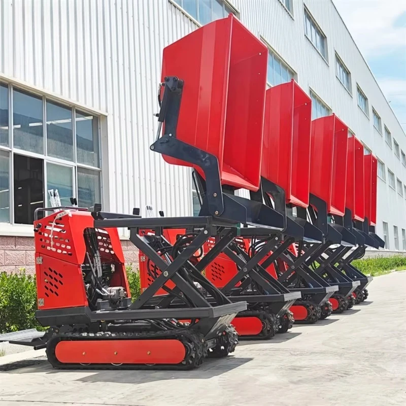 

Мини-самосвал Гусеничный транспортер Дизельный гусеничный самосвал с высоким наконечником Фермерский сад Мини-гусеничный самосвал 500 кг для продажи